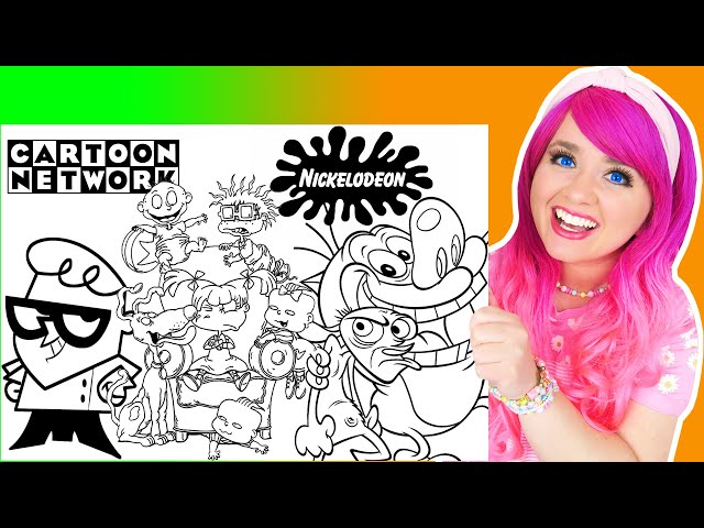 Coloring nickelodeon s coloring pages rugrats ren stipy dexters laboratory
