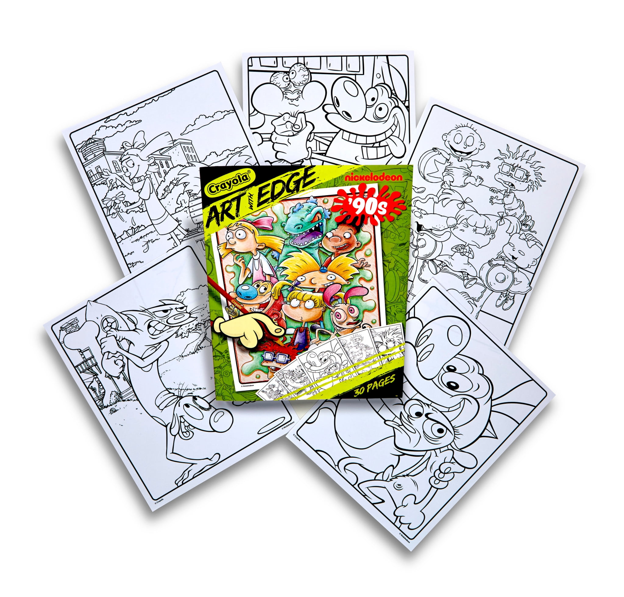 Crayola art with edge nickelodeon s premium coloring book pages