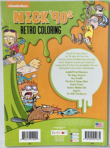 Bendon nick s retro coloring coloring book â