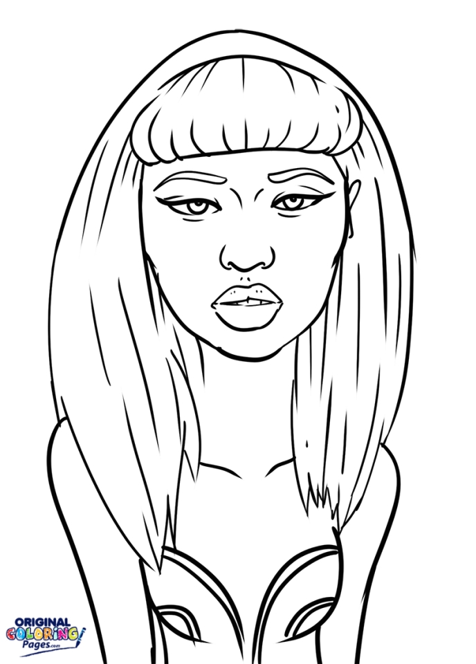 Free printable nicki minaj coloring pages