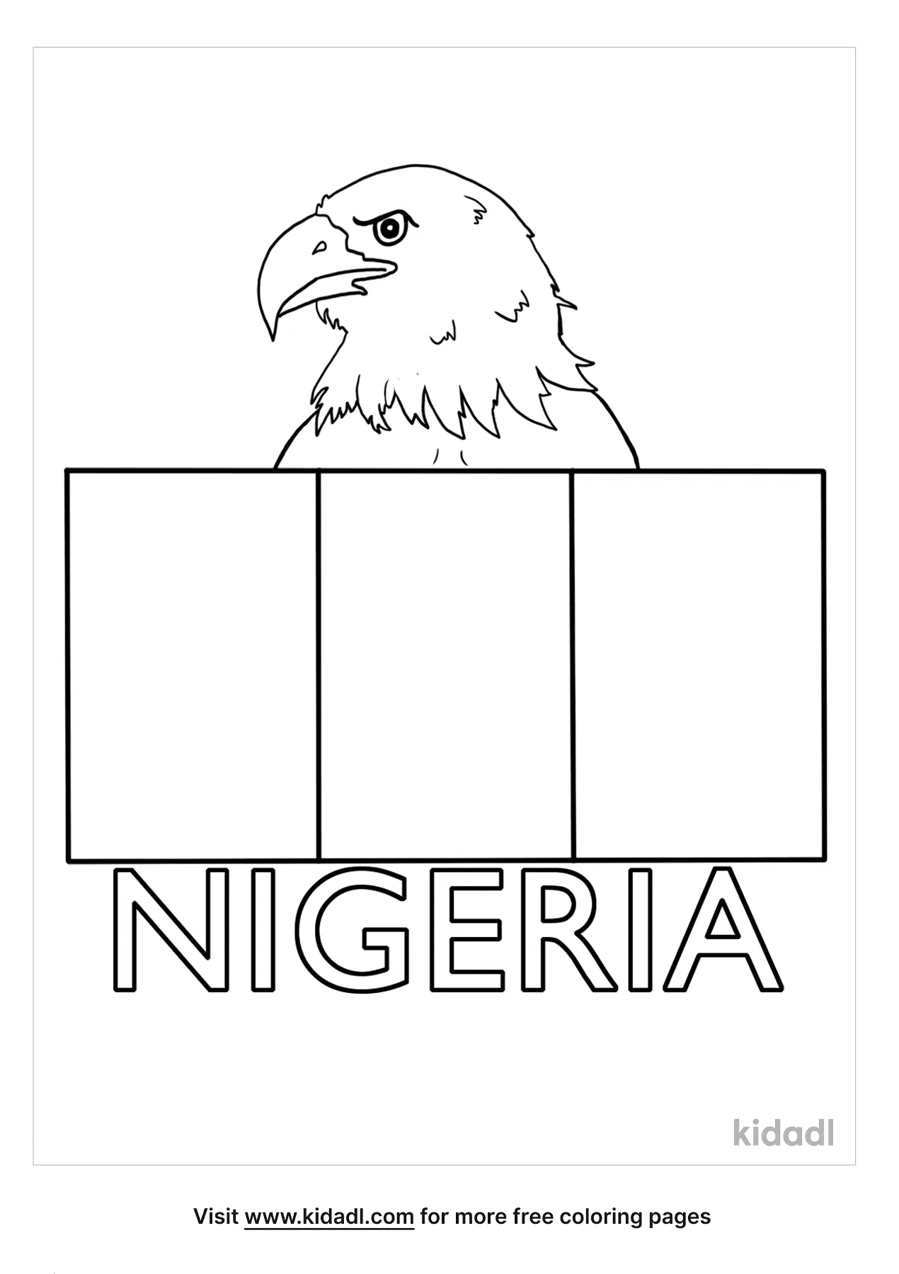 Free nigeria flag coloring page coloring page printables