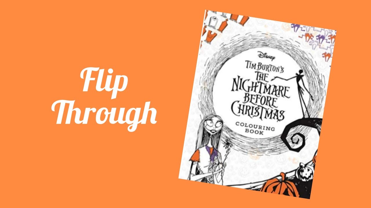 Tim burtons the nightmare before christmas colouring book by studio press ð