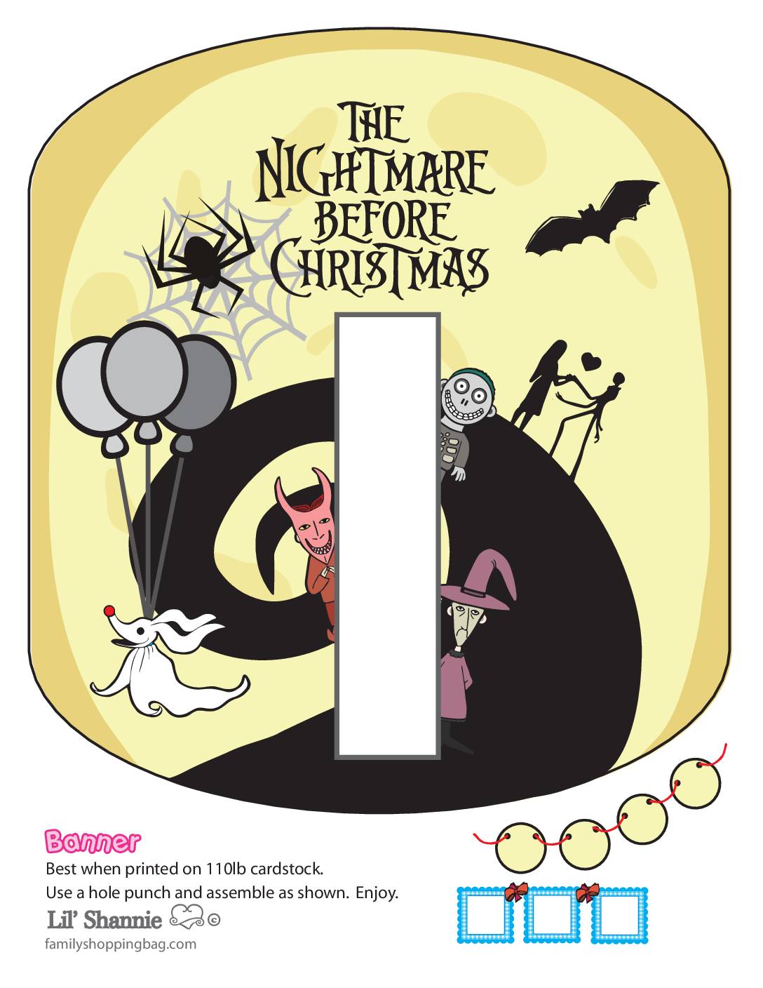 Free printable nightmare before christmas the coloring pages and more lil shannie
