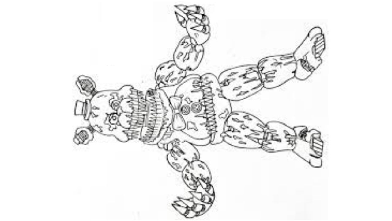 Fnaf curse of dreadbear coloring page by angeladesalvatore on