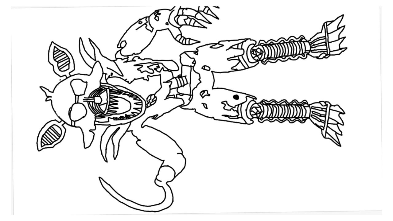 Fnaf curse of dreadbear coloring page by angeladesalvatore on