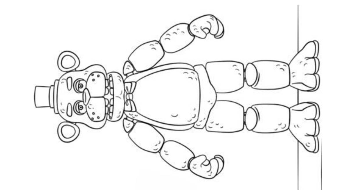 Fnaf coloring page by angeladesalvatore on