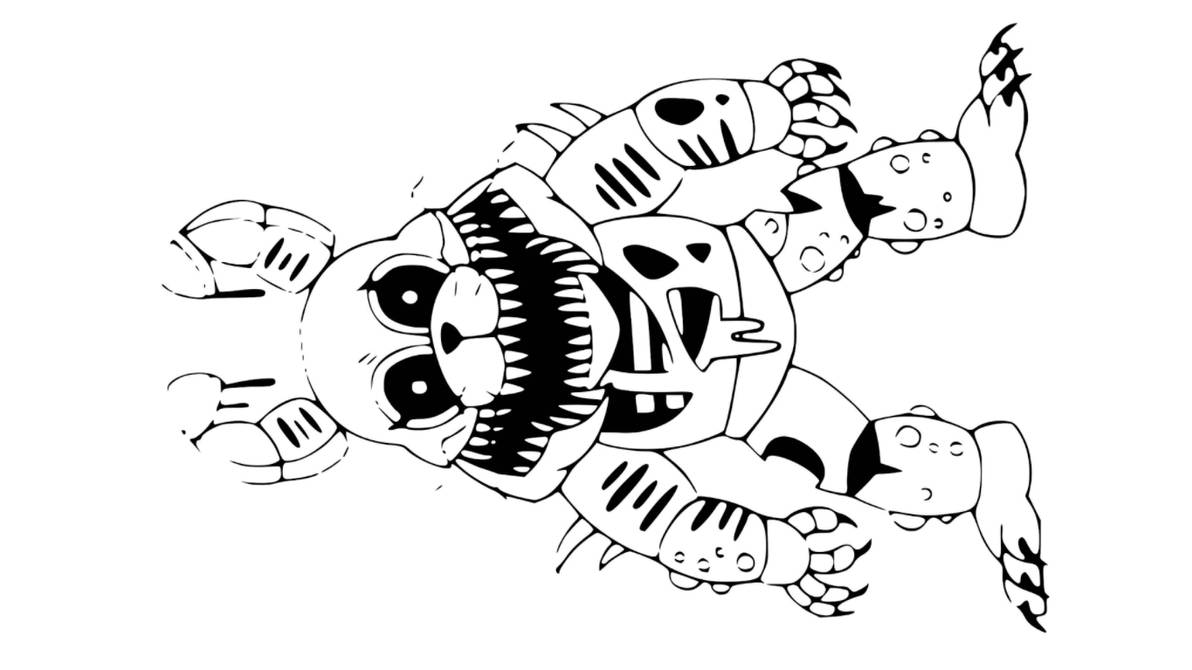 Fnaf the twisted ones coloring page by angeladesalvatore on