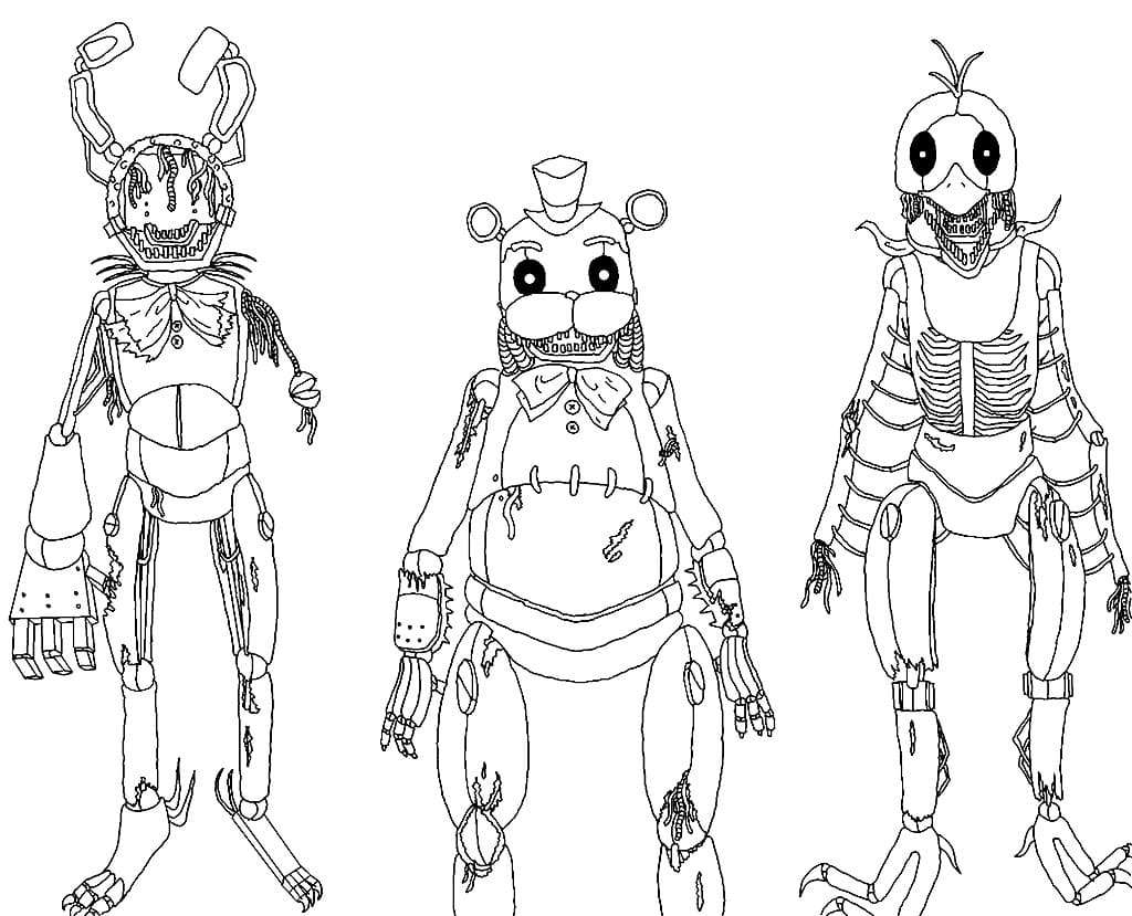 Five nights at freddys coloring pages