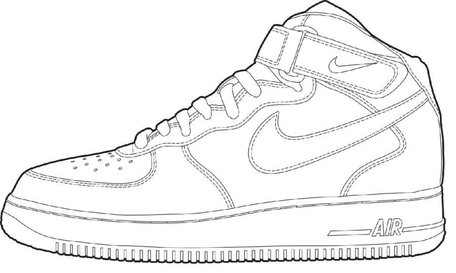 Sneaker coloring pages by coloringpageswk on