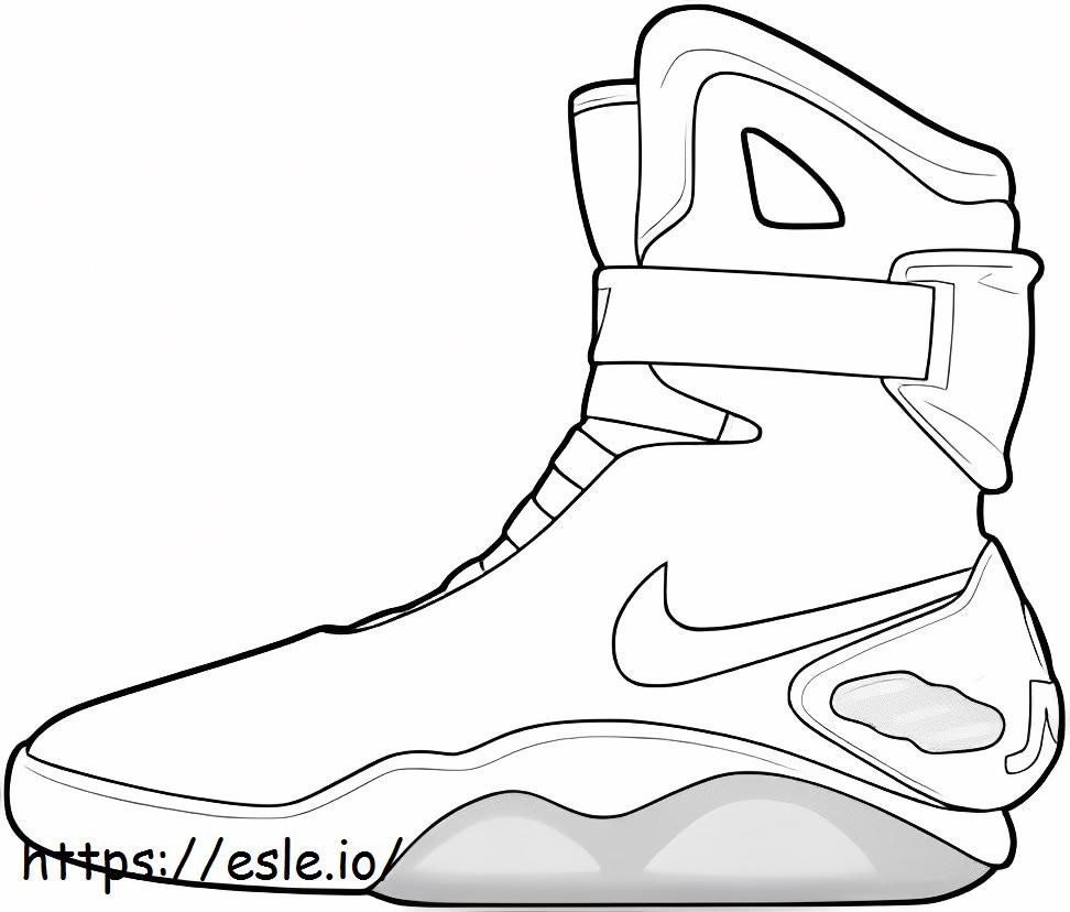 Nike shoes coloring page
