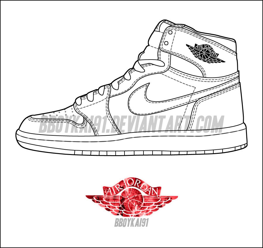 Air jordan og template by bboykai on