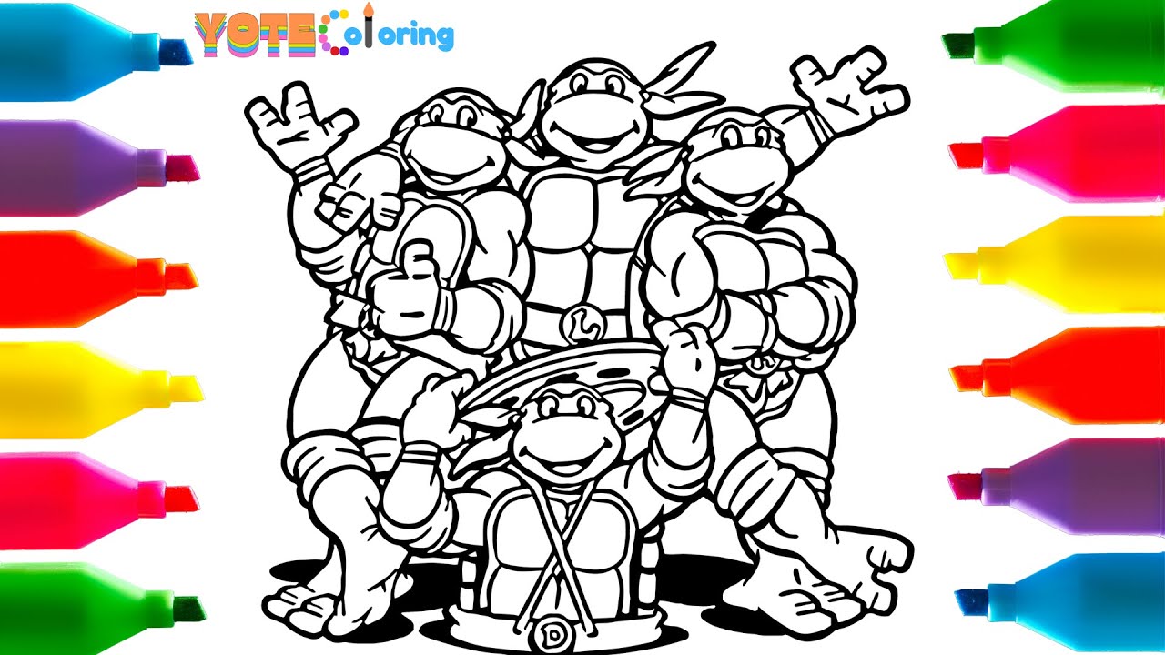 The ost satisfying ninja turtles coloring pages ever