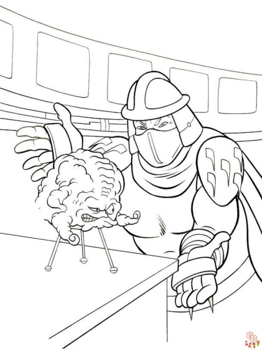 These ninja turtles coloring pages for kids