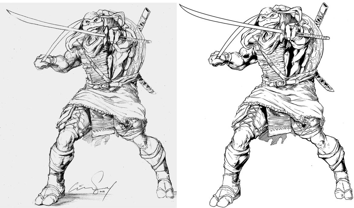 Leonardo of the teenage mutant ninja turtles by cadre on