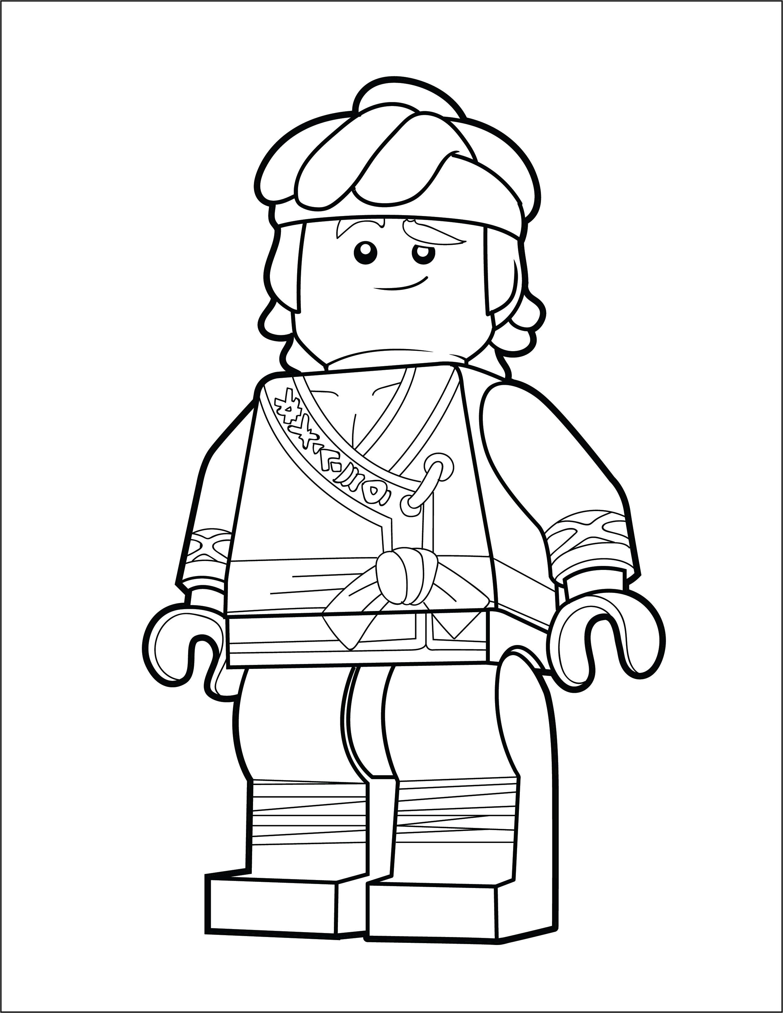 Lego ninjago coloring page