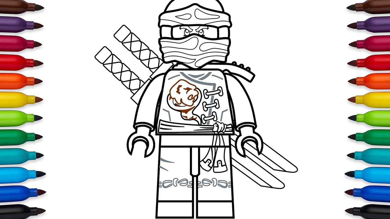 How to draw lego ninjago cole