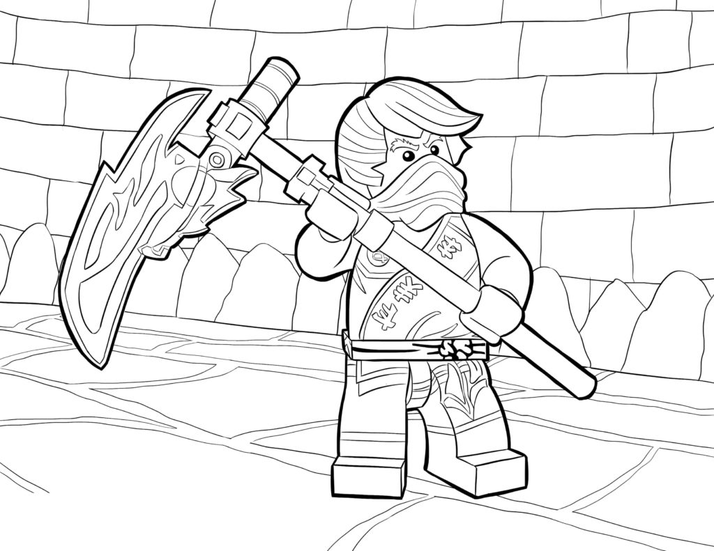 Lego ninjago coloring pages pieces print for free a