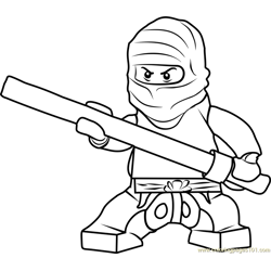 Ninjago cole coloring pages for kids