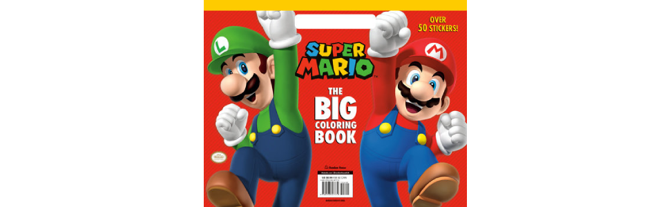 Super mario the big coloring book nintendo by random house random house