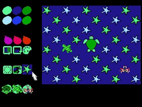 Turtle paint video coloring book volume