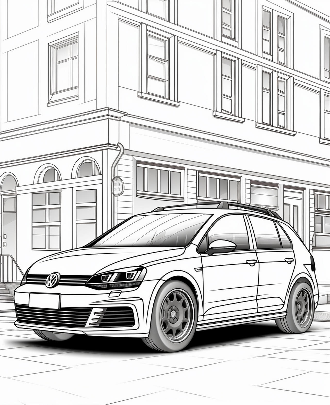 Cars coloring pages in premium quality by coloringbooksart on