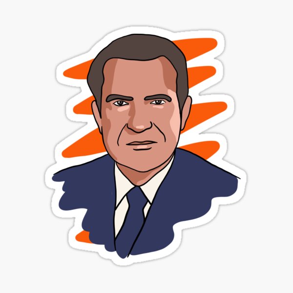 Richard nixon sticker for sale by isstgeschichte