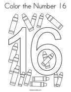 Number coloring pages