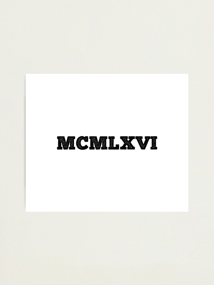 Roman numerals photographic print for sale by msa