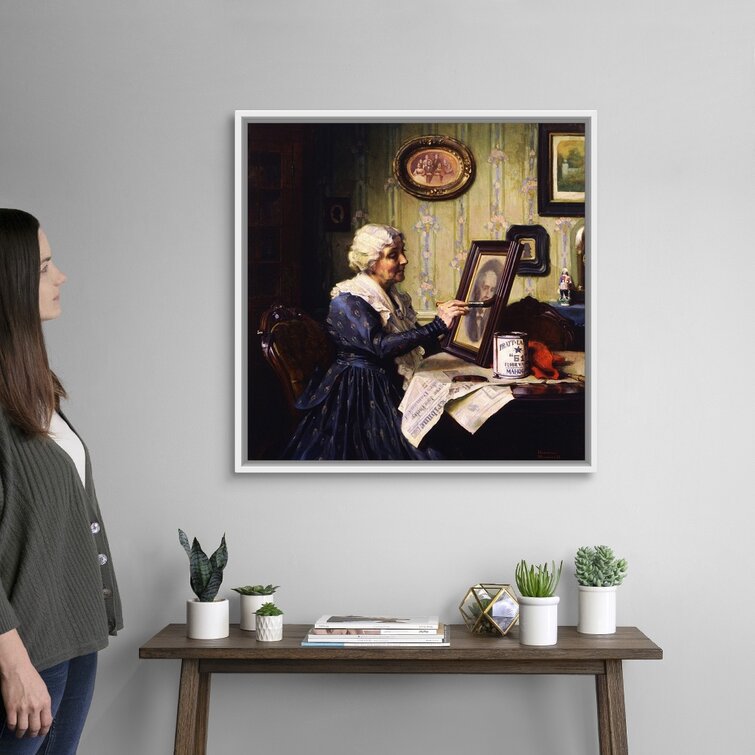 Red barrel studio norman rockwell my favorite picture framed on canvas by norman rockwell painting