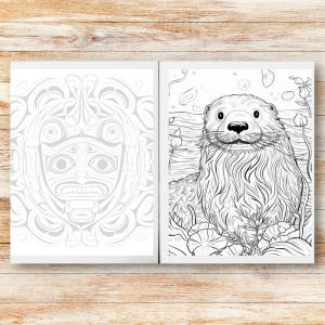 Alaska coloring book for kids for toddlers travel wildlife arctic marine northern lights song script swan books