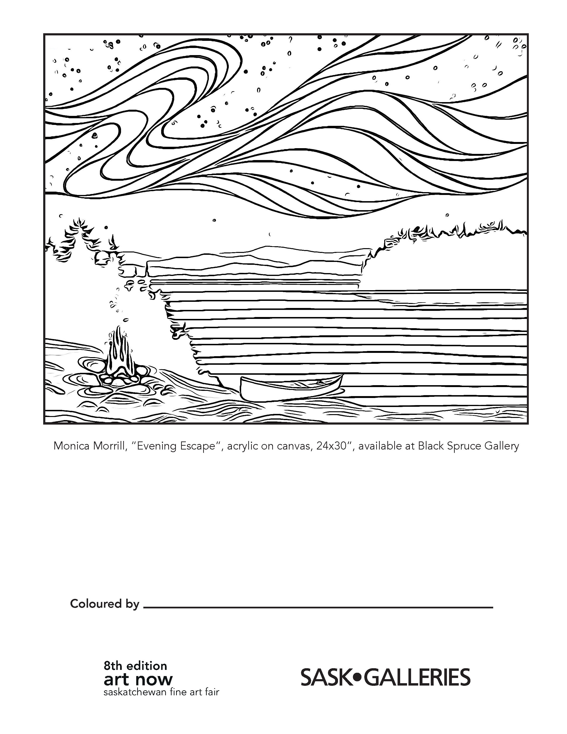 Kids colouring pages â art now saskatchewan fine art fair