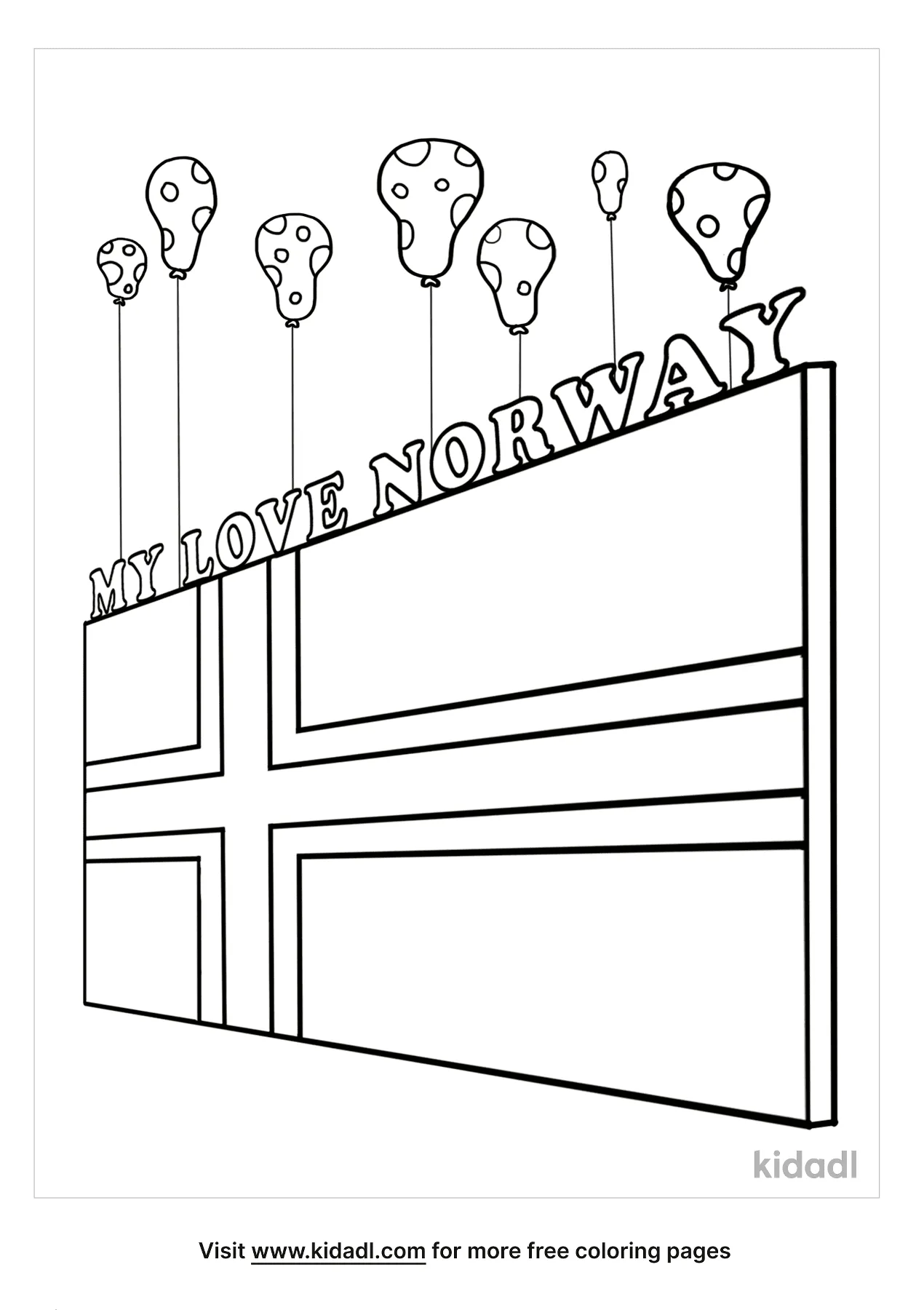 Free norway flag coloring page coloring page printables