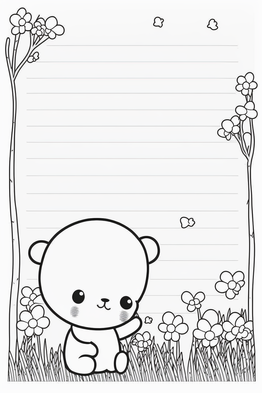 Ai midjourney prompt for kids coloring notebook pages â the ai prompt shop