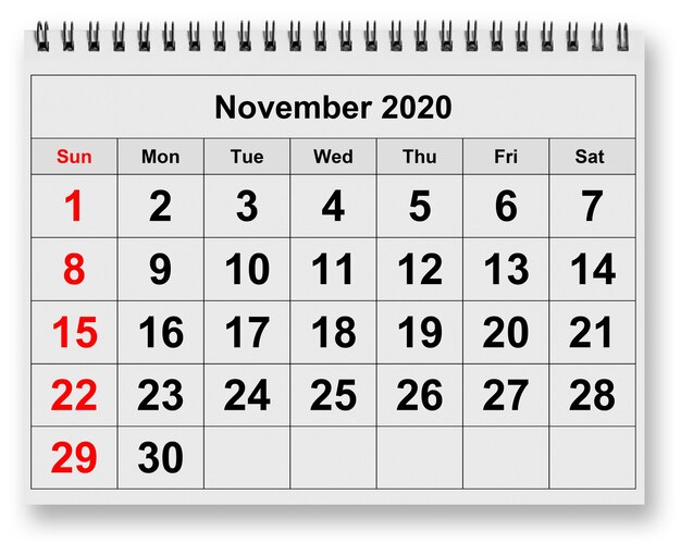 Page calendar november images