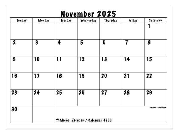 Printable calendar