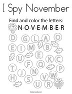 November coloring pages