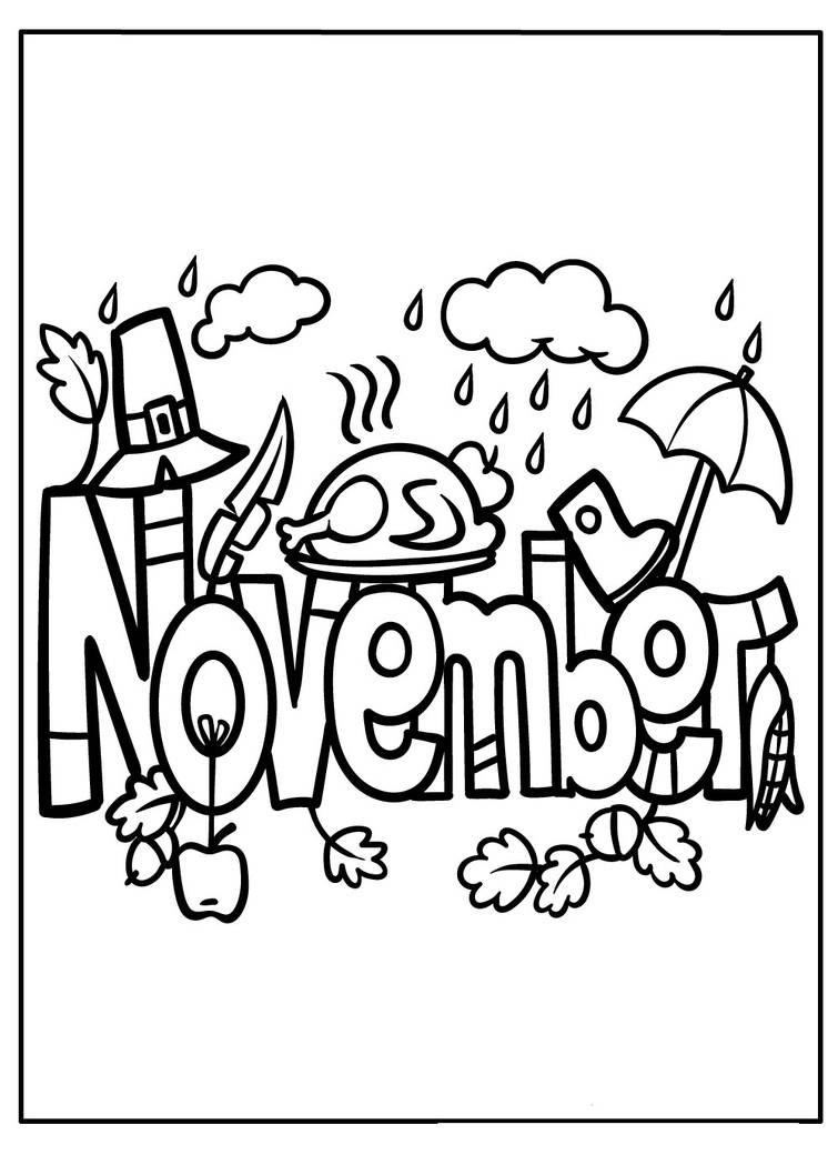 November coloring pages by coloringpageswk on