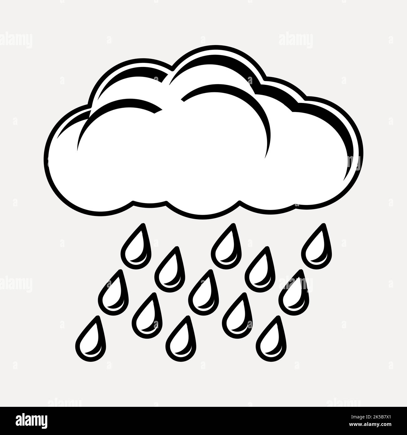 Raining cloud drawing hi