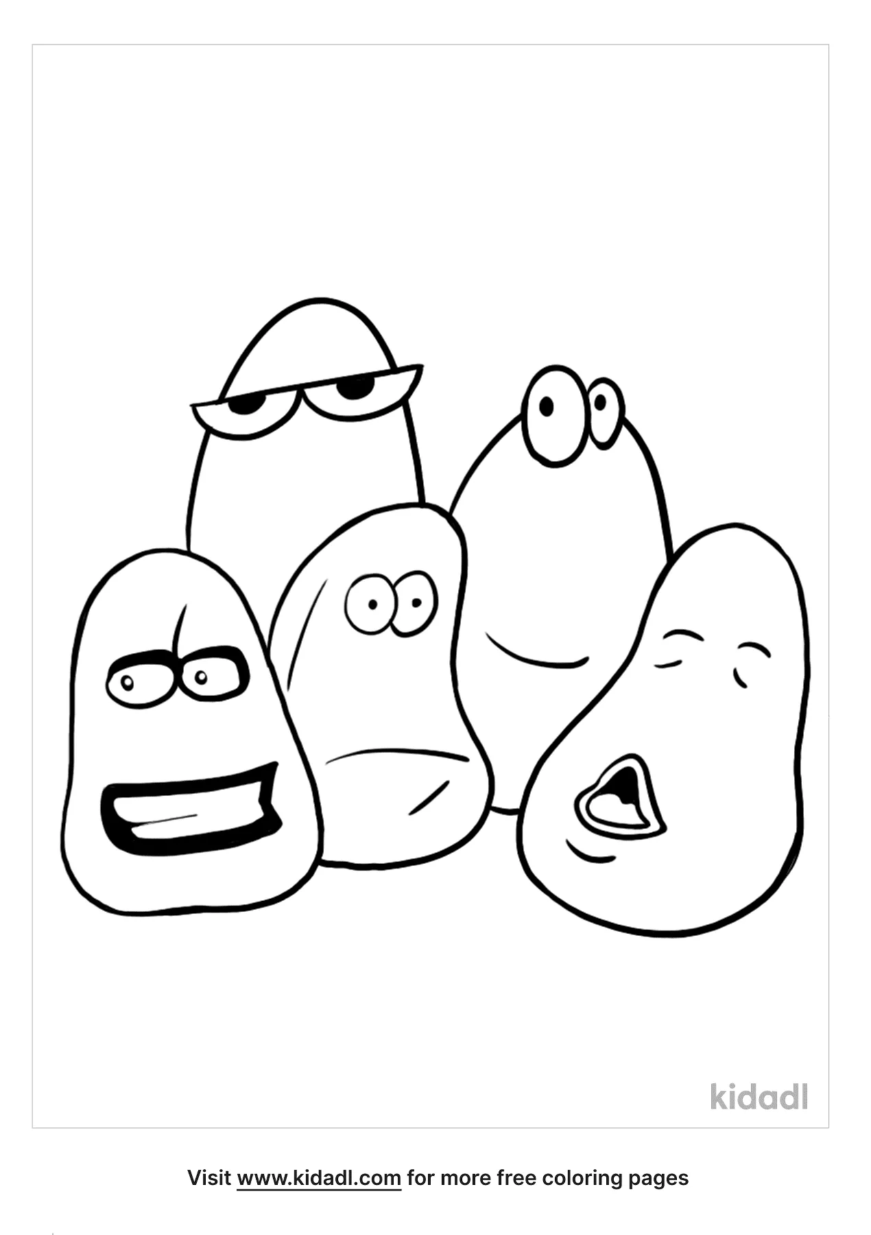 Free chicken nugget coloring page coloring page printables