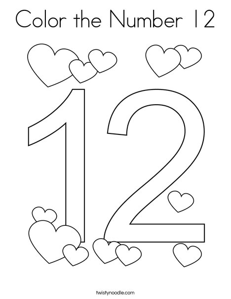 Color the number coloring page