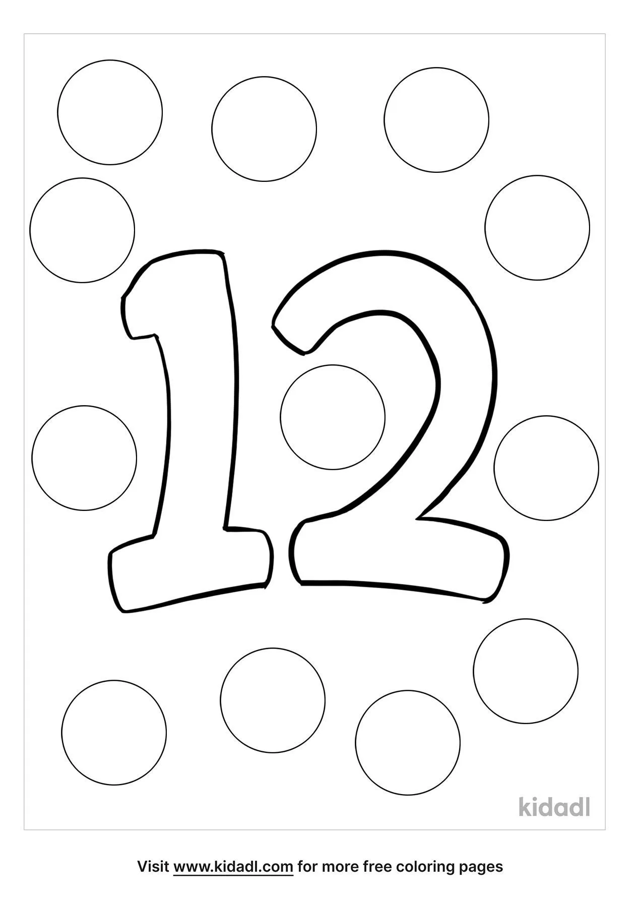 Free number coloring page coloring page printables