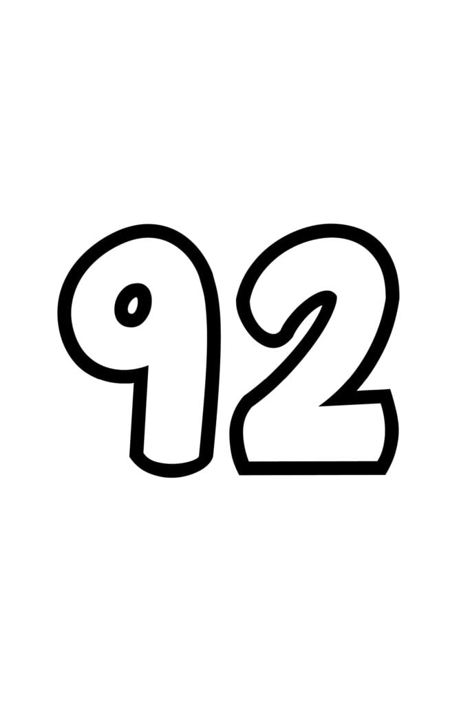 Free printable number bubble letters bubble numbers