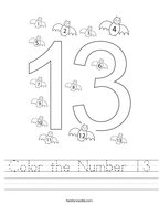 Number worksheets