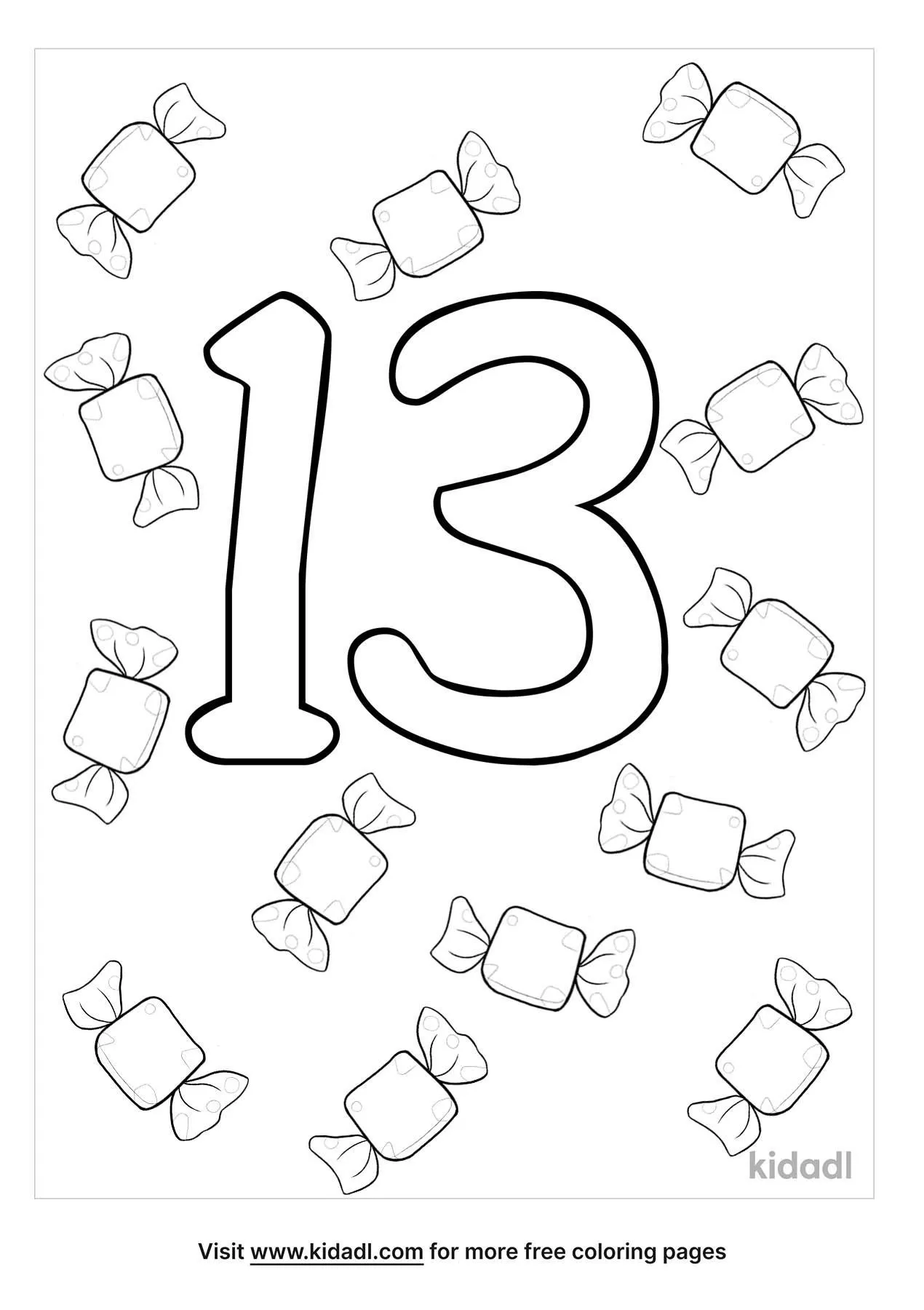 Free number coloring page coloring page printables