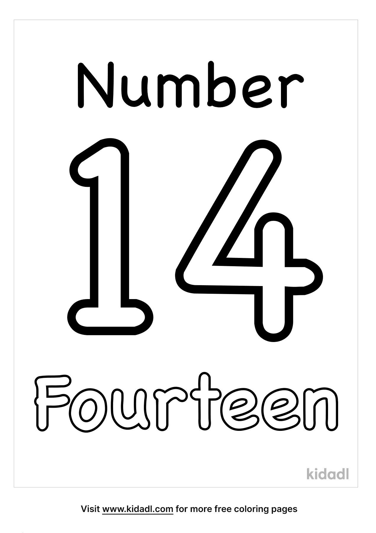 Free number coloring page coloring page printables