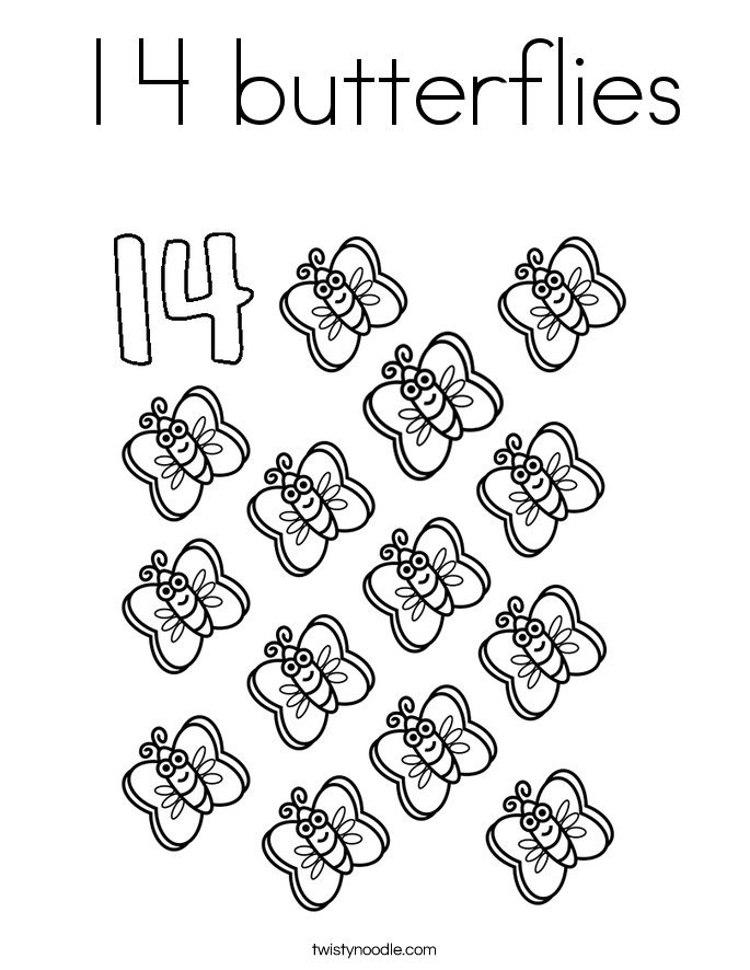 Number coloring page