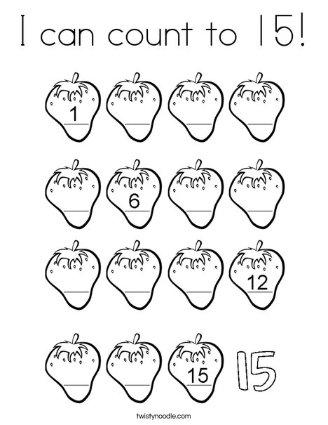 I can count to coloring page