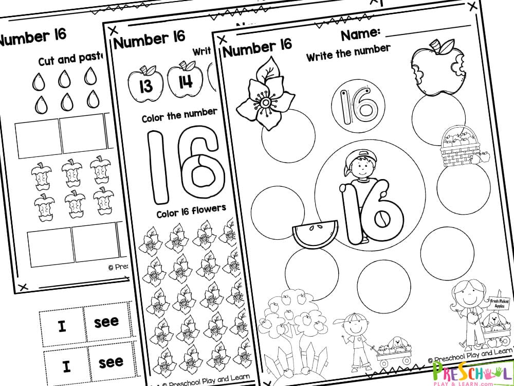 Free printable number tracing worksheets