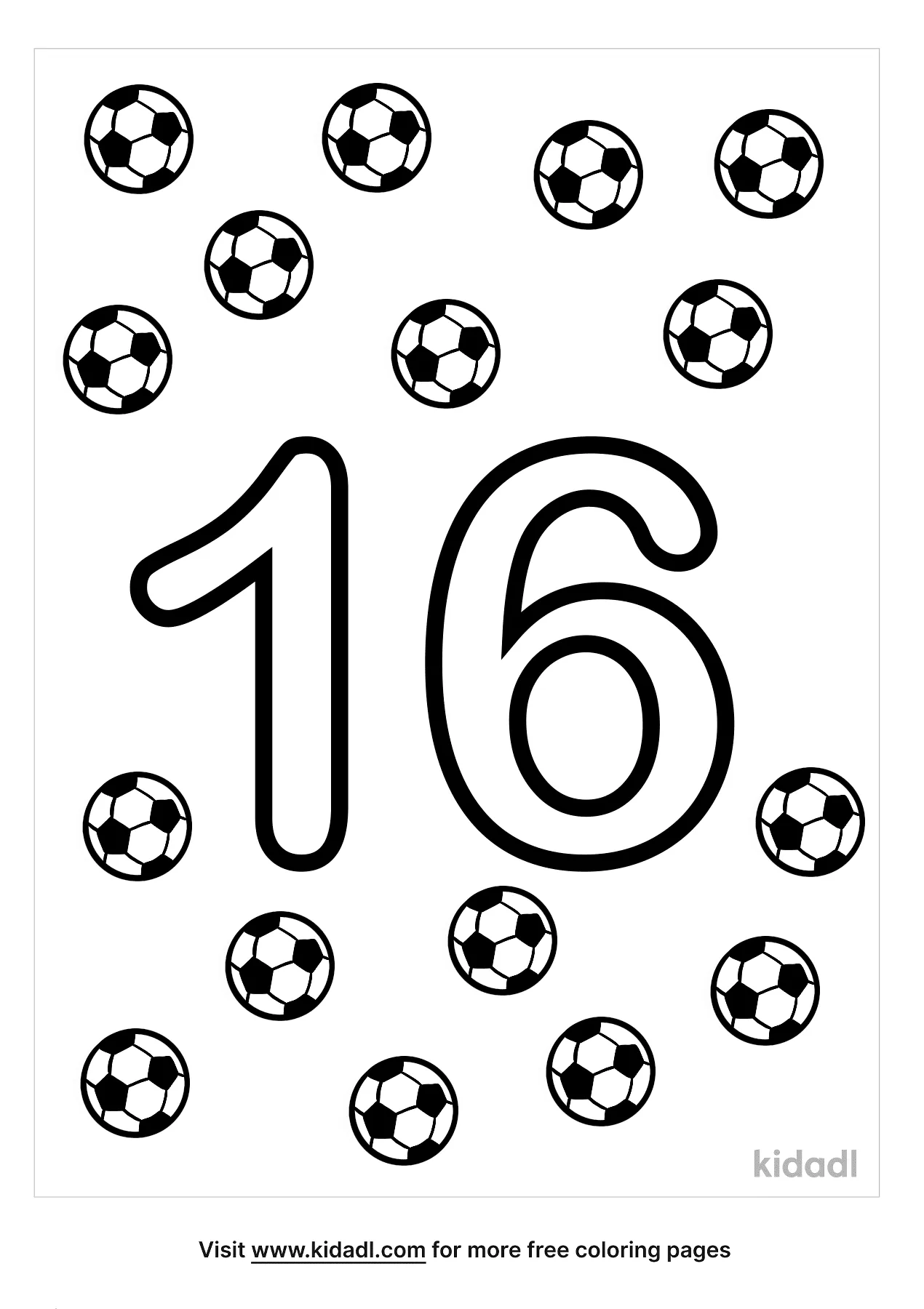 Free number coloring page coloring page printables
