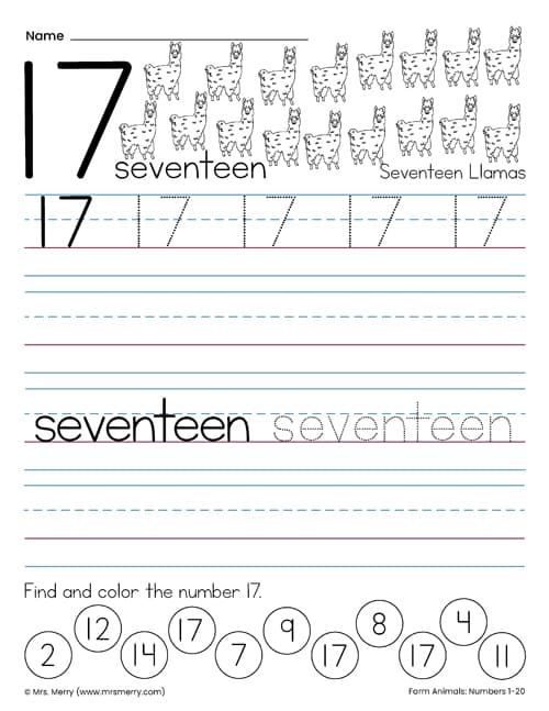 Free tracing numbers worksheets